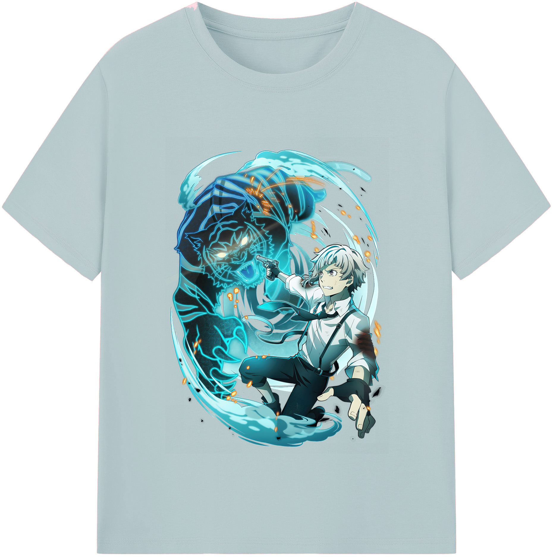 （画像用） 文豪ストレイドッグス Bungo Stray Dogs 綿100％半袖Tシャツ（フロントプリント）